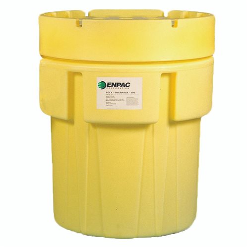 600 Gallon Poly-Overpack Drum, Yellow