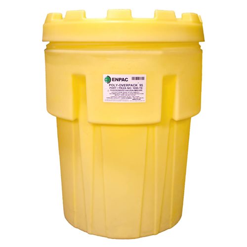 95 Gallon Poly-Overpack Salvage Drum, Yellow