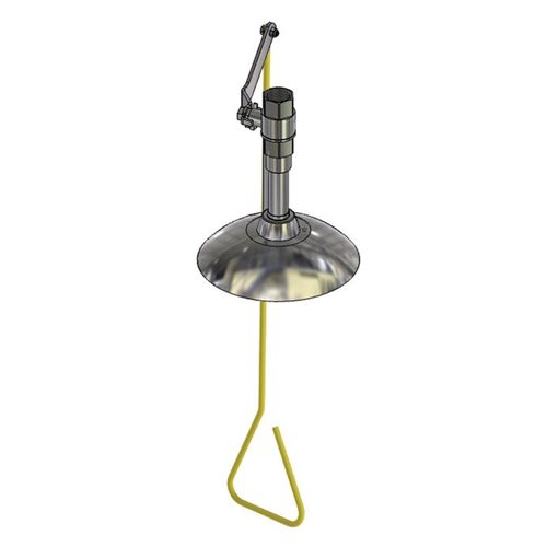 Emergency Ceiling Mounted Hand Operated Deluge Shower